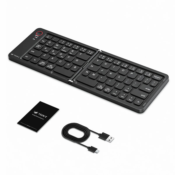 FoldGo Slim Compact Bluetooth Wireless Keyboard
